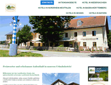 Tablet Screenshot of landkomforthotels.de